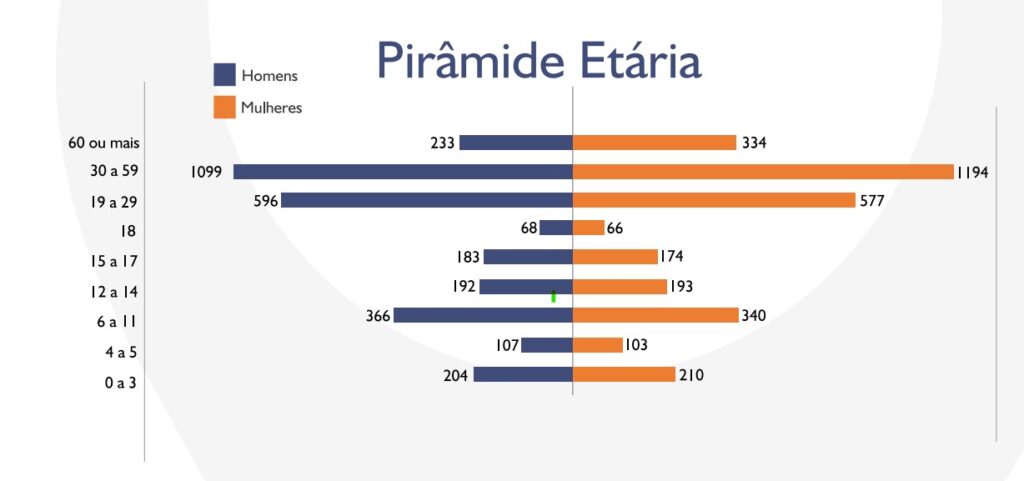 pirâmide etária o bairro Sétimo Céu - Zona Sul de Porto Alegre