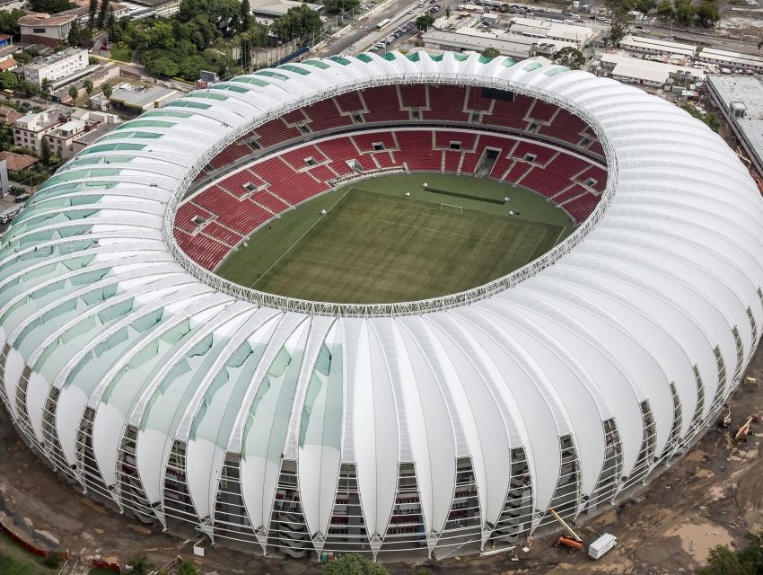 Estádio Beira-Rio - Visão superior da arena
