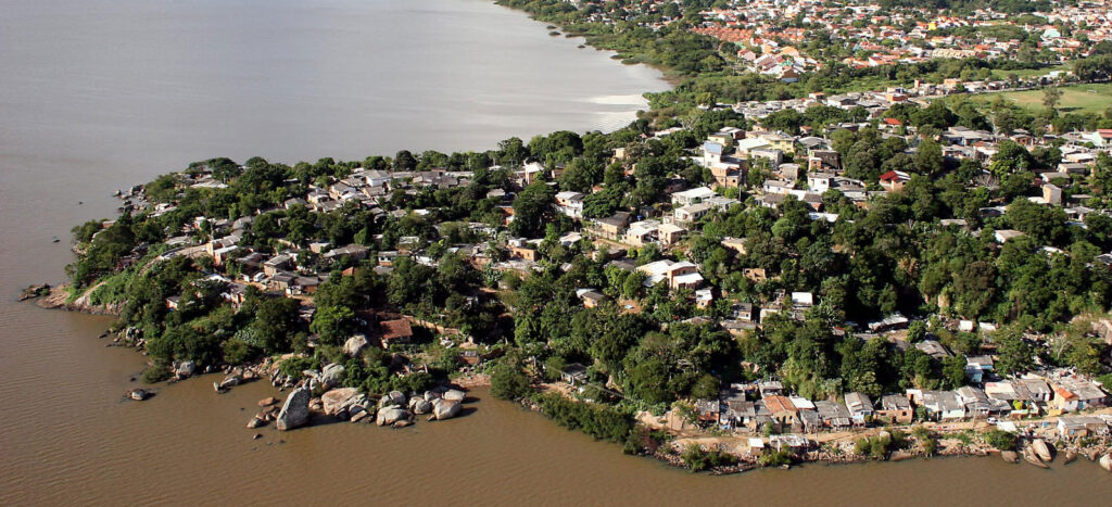 Vista Superior do bairro Serraria em Porto Alegre/RS